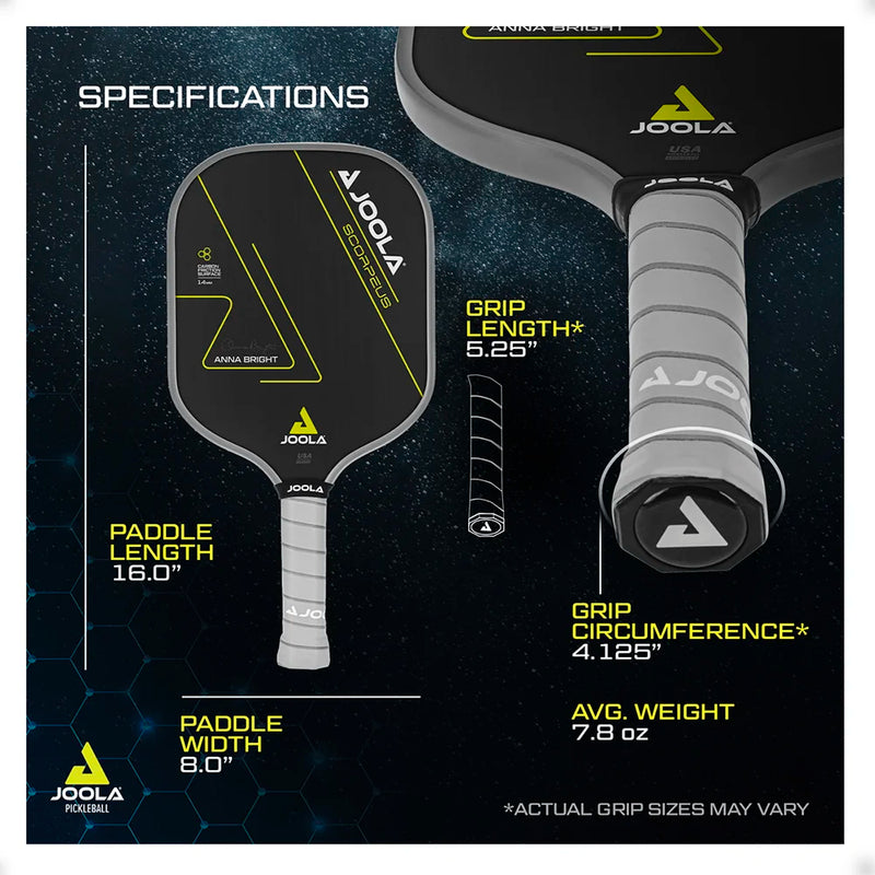 Raquete de Pickleball JOOLA Anna Bright Scorpeus CFS 14MM